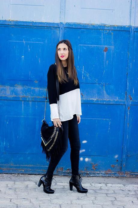 Black and White Color Block Black and White Color Block