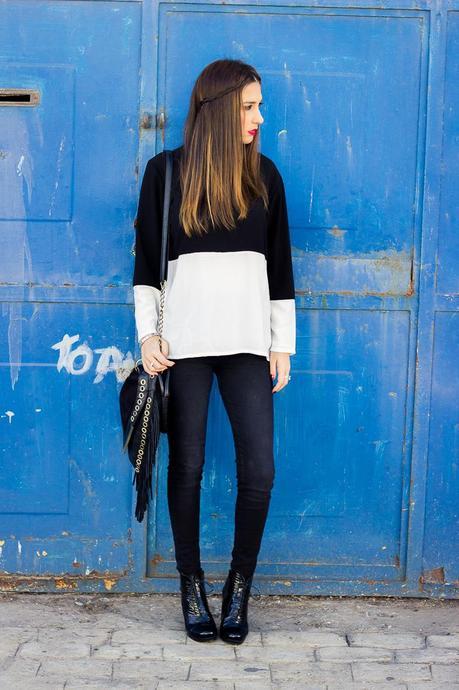 Black and White Color Block Black and White Color Block