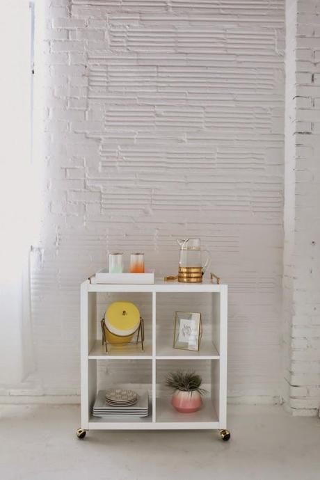 DIY: un carrito auxiliar con dos cosas de Ikea!
