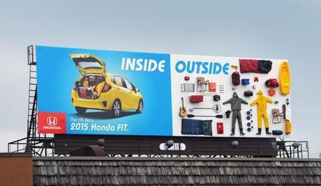 Honda fit publicidad exterior