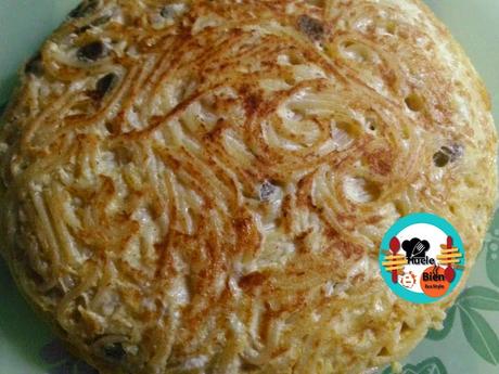 Tortilla de espaguetis