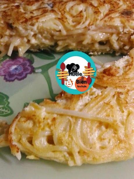 Tortilla de espaguetis