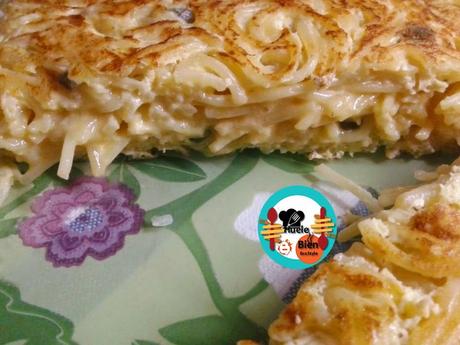 Tortilla de espaguetis