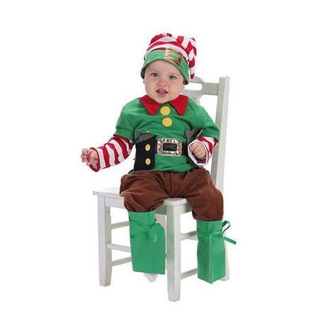A vueltas con el disfraz de Navidad disfraz elfo bebe
