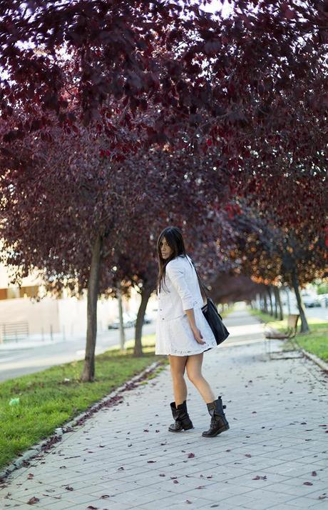 street style warm fall days white dress autumn hake bag fashion blogger outfit blog de moda street style warm fall days white dress autumn hake bag fashion blogger outfit blog de moda