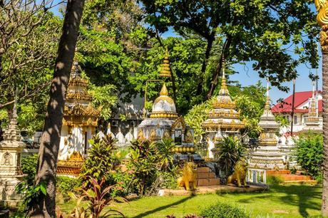 Jardines y calor, Vientiane