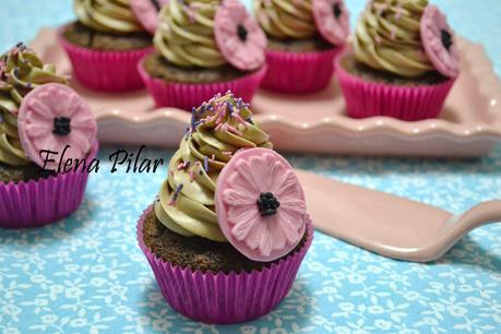Cupcakes selva negra con Mon Chéri Cupcakes selva negra con Mon Chéri