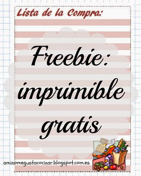Freebie: lista de la compra imprimible (¡gratis!)