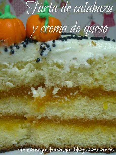 Tarta de calabaza y crema de queso