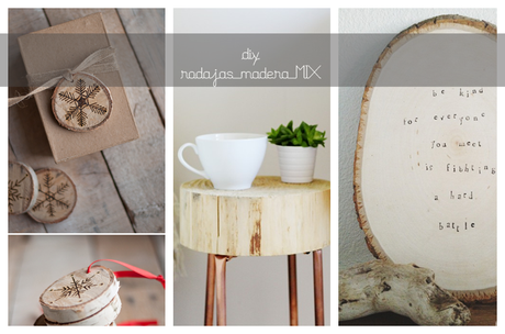 4x1: DIY rodajas de #madera