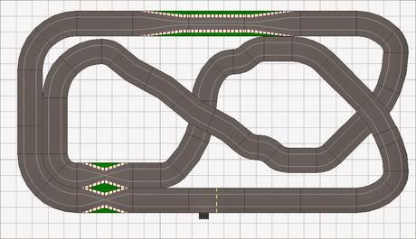 Nº 1313. Una variante del 1312 con pistas scalextric en las mismas dimensiones