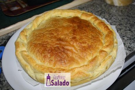 pastel salado de setas 