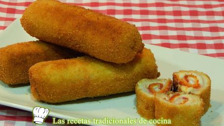 Flamenquines con pan de molde