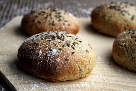Pan de hamburguesa integral