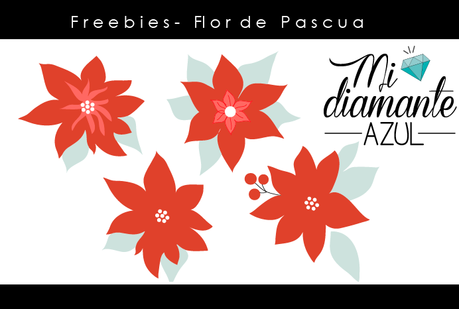 Recursos navideños - Flor de pascua