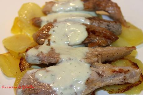 Secreto iberico con alioli de pera