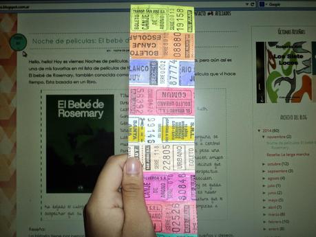 Marcapáginas reciclado