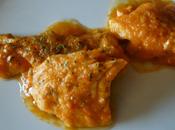 Salmón salsa tomate casera.