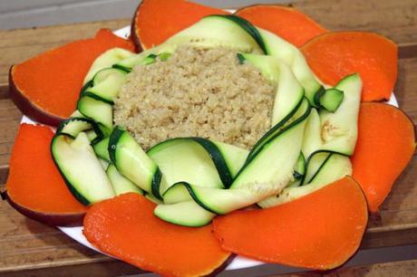 Quinoa con calabacín y calabaza