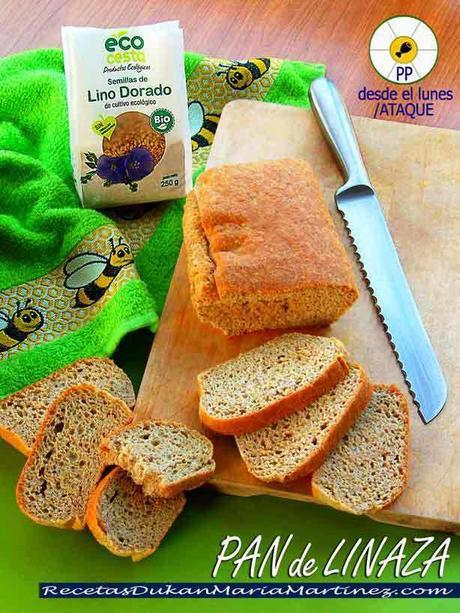 Pan de Linaza, apto dieta Dukan desde la primera fase (Ataque). Receta para horno