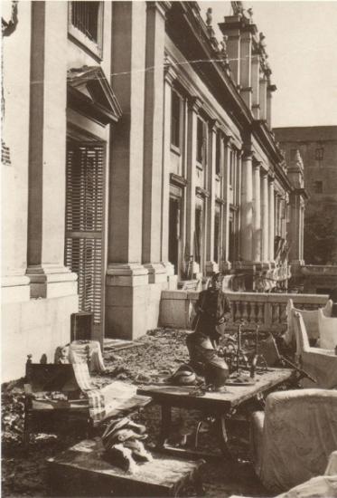 Palacio de Liria bombardeado