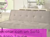 Decorar Sofá tono Taupe