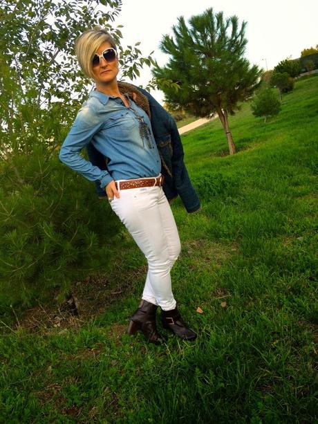Denim+Denim+Denim. Cowgirl de ciudad.