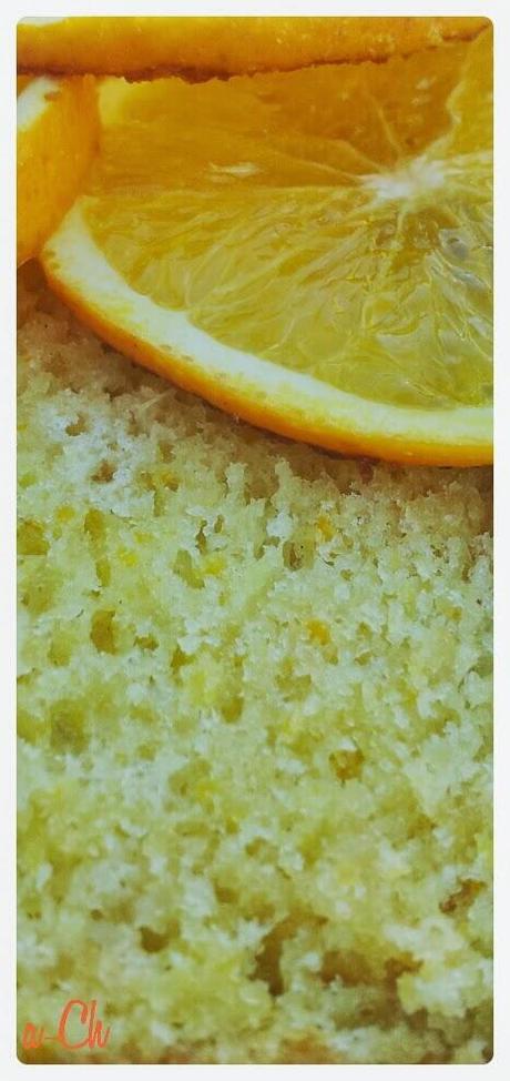 Bizcocho de naranja natural y alguna pepita de chocolate (para qué complicarse)