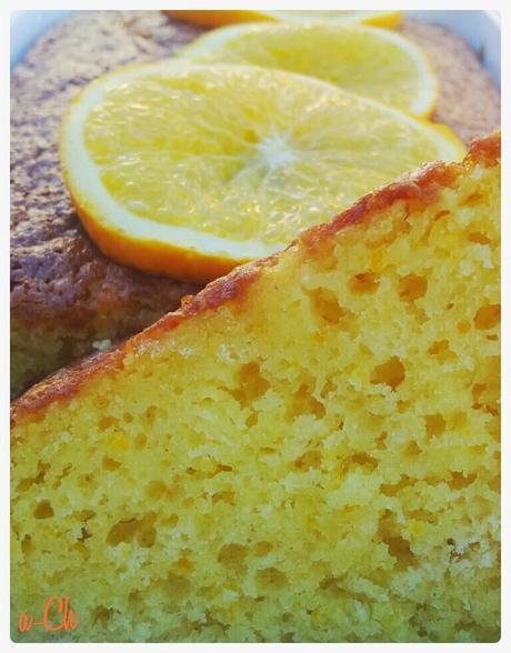 Bizcocho de naranja natural y alguna pepita de chocolate (para qué complicarse)