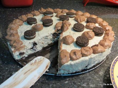 Tarta de Queso Mascarpone con Galletas Oreo