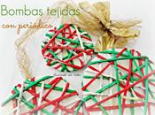 Bombas Navidad periódico tejido