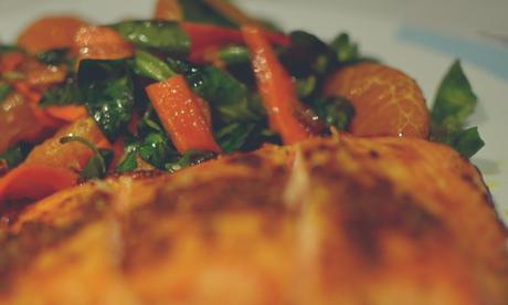 Tapita, ensalada, plato principal y postre en 30 minutos