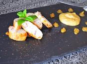 Solomillo pavo mahonesa kaki