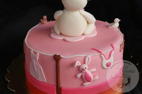 TARTA FONDANT PARA EL BAUTIZO DE NEREA