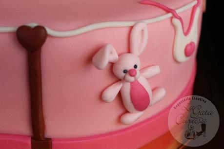 TARTA FONDANT PARA EL BAUTIZO DE NEREA