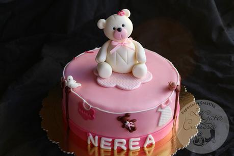 TARTA FONDANT PARA EL BAUTIZO DE NEREA