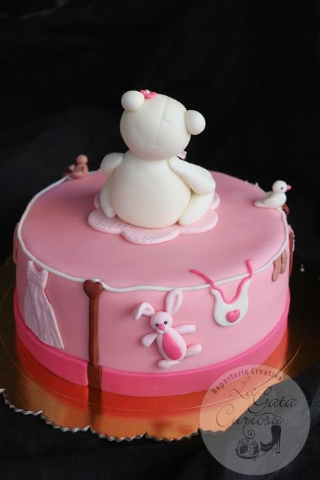 TARTA FONDANT PARA EL BAUTIZO DE NEREA