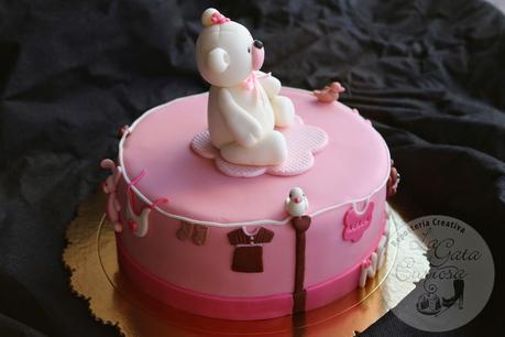 TARTA FONDANT PARA EL BAUTIZO DE NEREA