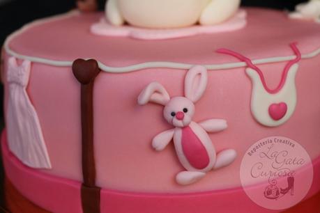 TARTA FONDANT PARA EL BAUTIZO DE NEREA