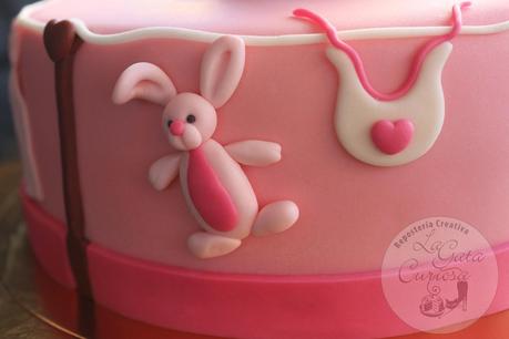 TARTA FONDANT PARA EL BAUTIZO DE NEREA