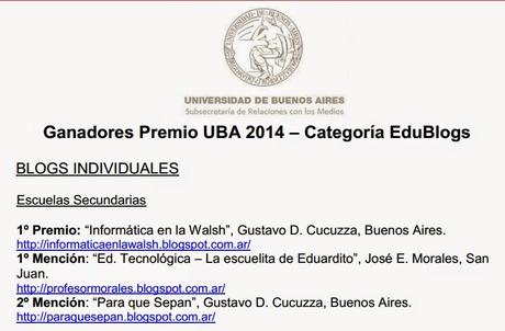 Premio UBA 2014: 2da. mención para [PQS] Para que sepan...