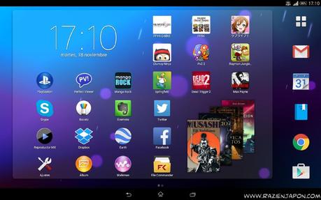 Apps para tablet Z2 y xperia Z3, videojuegos, mangas y frikismo desmesurado