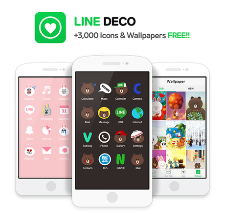 La aplicacion Line Deco cambia el aspecto del sistema en tu Smartphone