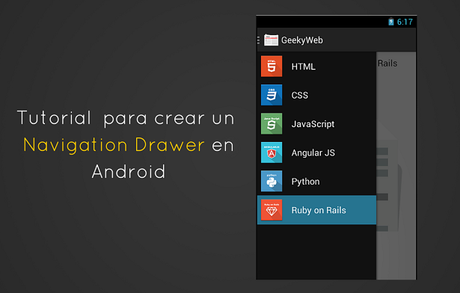 Usar un DrawerLayout para crear un Navigation Drawer en Android