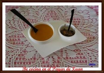 Crema de patatas guisada con costilla