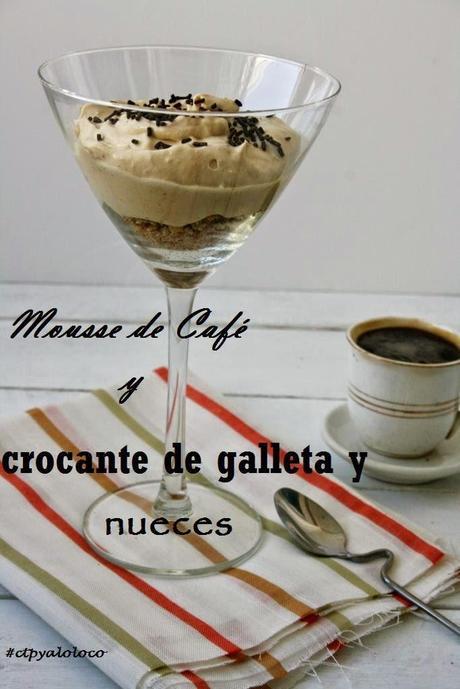 Mousse de café y crocante de galleta y nueces Reto Tía Alía