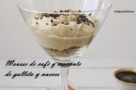 Mousse de café y crocante de galleta y nueces Reto Tía Alía