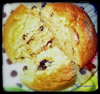 Magdalenas con pasas