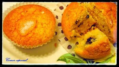 Magdalenas con pasas