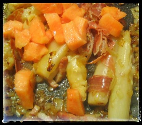 Ensalada templada de espárragos